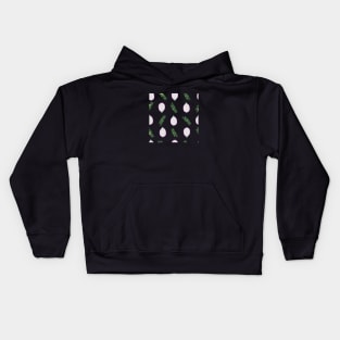 Pitaya and leaves of palm. Kids Hoodie